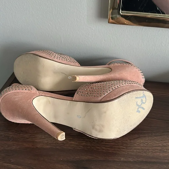 Jeffrey Campbell Women's Midler Blush Studded High Heels - Picture 4 of 6